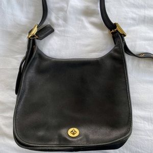 Vintage Coach Saddle Bag